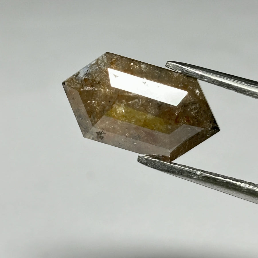 Hexagonal Salt And Pepper Natural Diamond 2.52ct I3 loose diamond