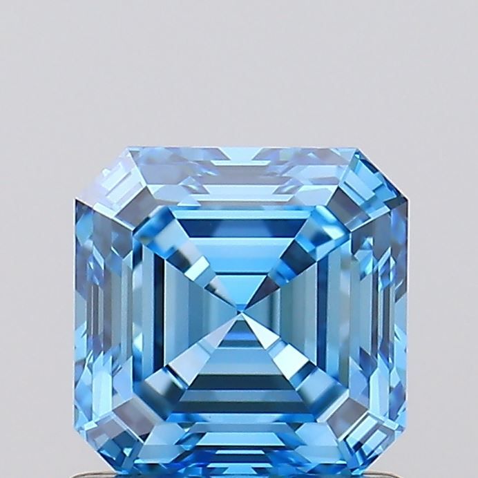 Asscher Fancy Vivid Blue Lab-grown Diamond 1.04ct VVS2 loose diamond