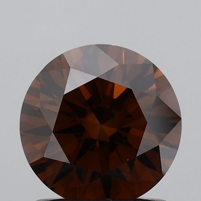 Round Fancy Deep Orangey Brown Lab-grown Diamond 1.02ct VS1 loose diamond