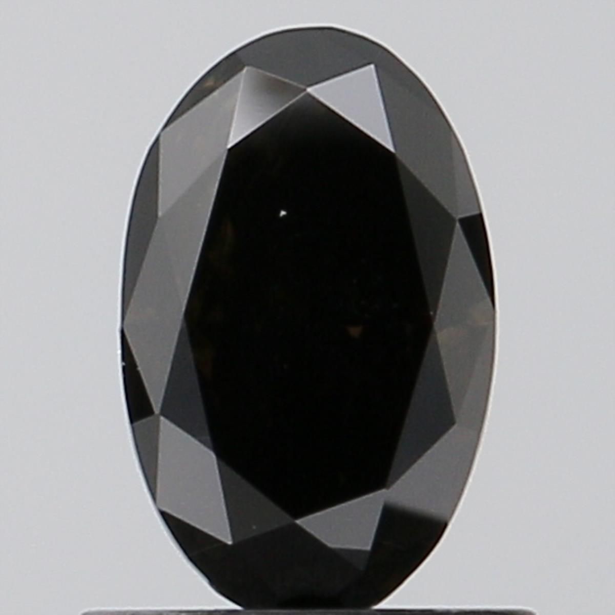 Oval Fancy Deep Black Lab-grown Diamond 0.99ct VS2 loose diamond