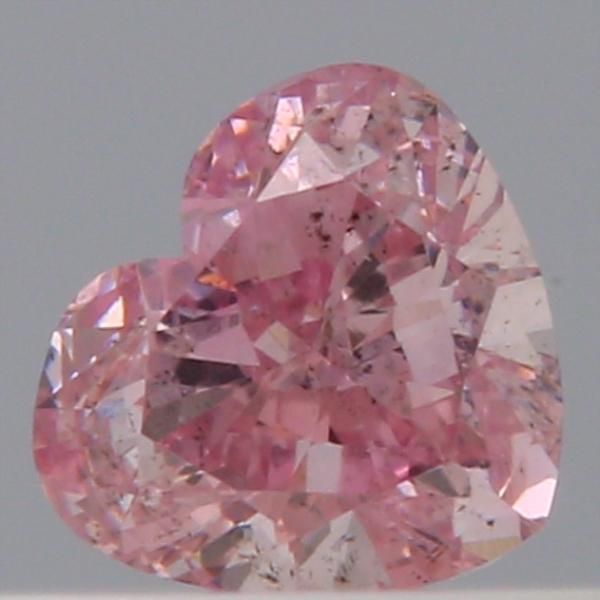 Heart Fancy Purplish Pink Natural Diamond 0.2ct SI1 loose diamond