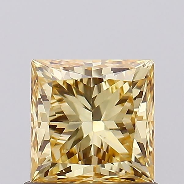 Princess Fancy Yellow Lab-grown Diamond 0.93ct VS1 loose diamond