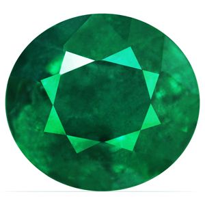 Oval Green Emerald 3.29ct loose gemstone