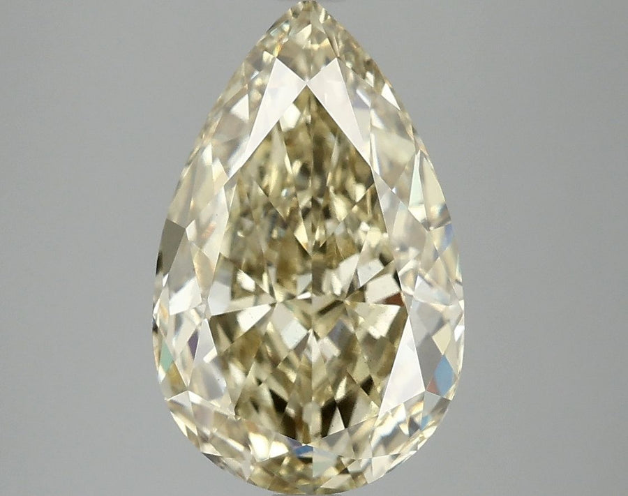 Pear Fancy Intense Yellow Lab-grown Diamond 4.08ct VS1 loose diamond