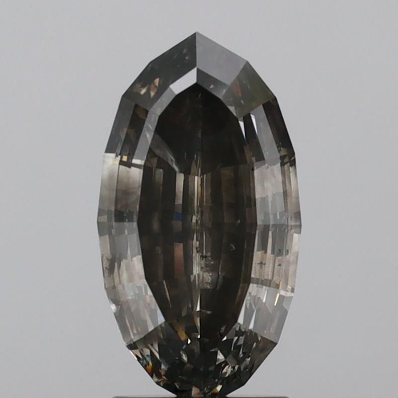 Oval Fancy Grayish Gray Natural Diamond 3.09ct I2 loose diamond