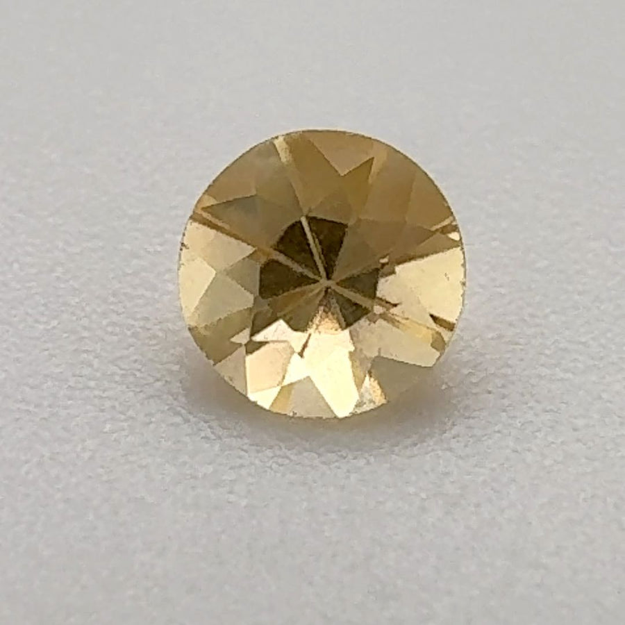 Round Yellow Topaz 0.435ct loose gemstone