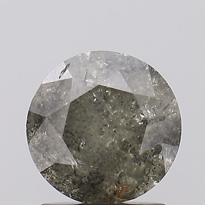 Round Salt And Pepper Natural Diamond 1.67ct I3 loose diamond
