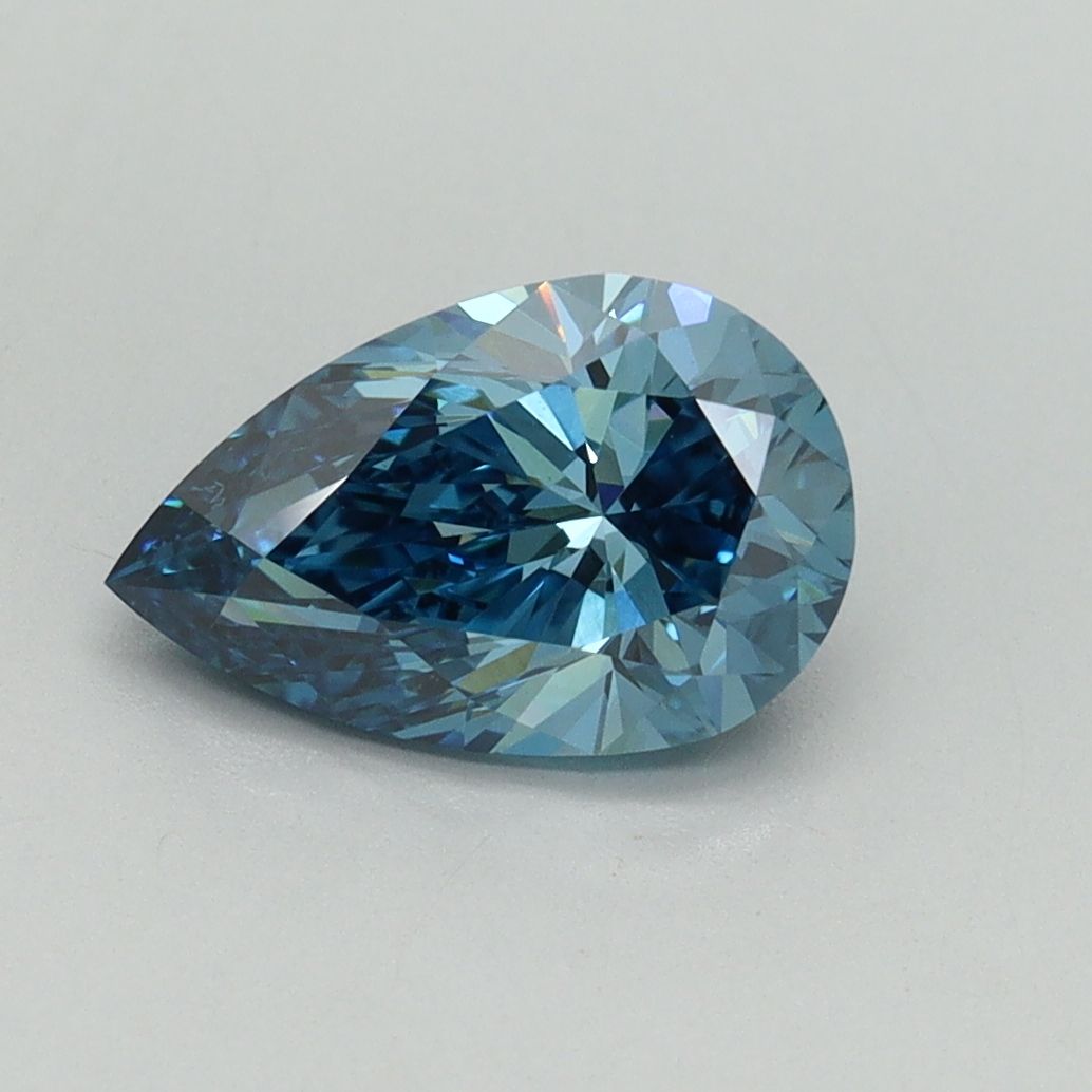 Pear Fancy Vivid Blue Lab-grown Diamond 1.5ct VVS2 loose diamond