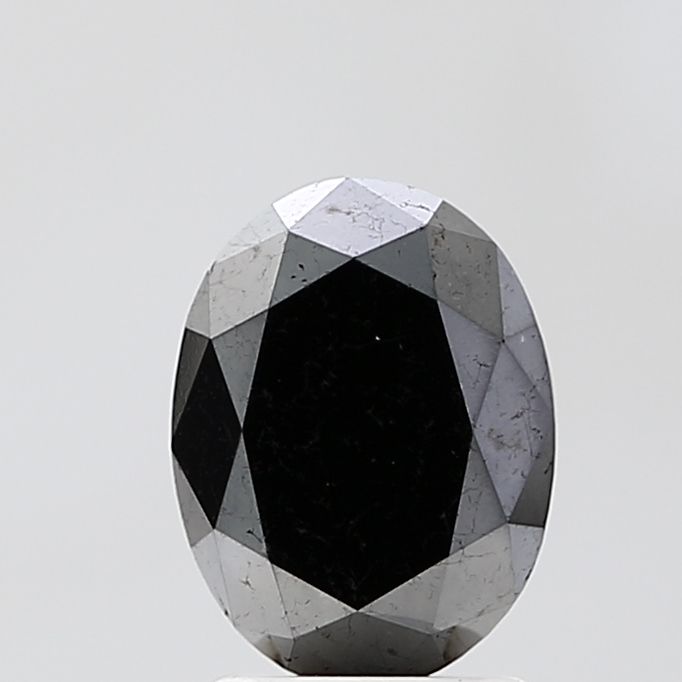 Oval Black Natural Diamond 2.69ct VS1 loose diamond