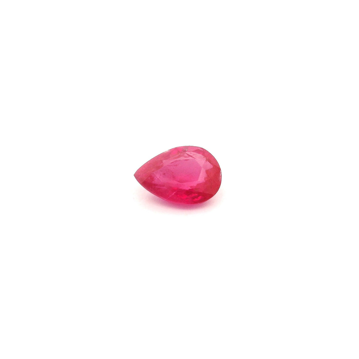Pear Red Ruby 0.6ct loose gemstone