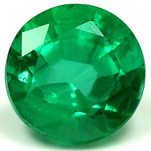 Round Green Emerald 1.93ct loose gemstone