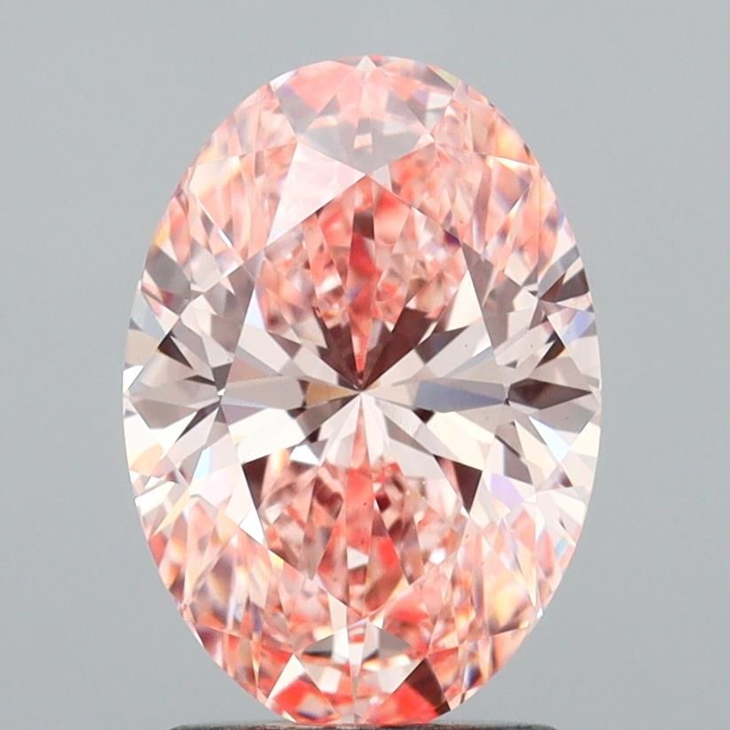 Oval Fancy Intense Pink Lab-grown Diamond 2.02ct VS1 loose diamond