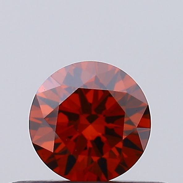 Round Fancy Deep Orange Lab-grown Diamond 0.3ct VS1 loose diamond