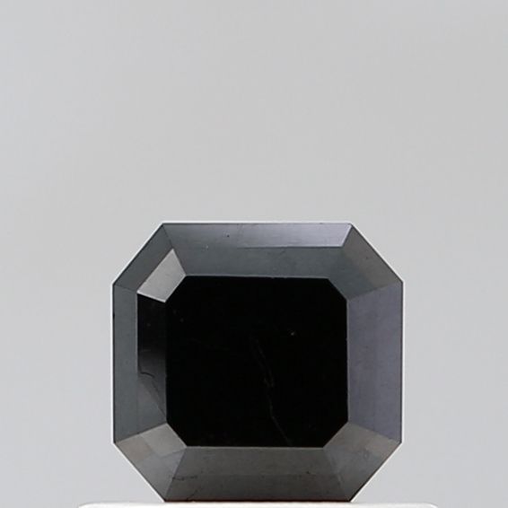 Asscher Black Natural Diamond 0.67ct VVS2 loose diamond