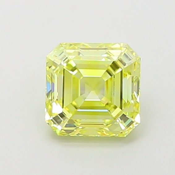 Square Emerald Fancy Intense Yellow Lab-grown Diamond 1.1ct VVS2 loose diamond