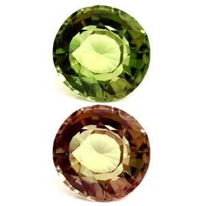 Round Green Alexandrite 0.53ct loose gemstone