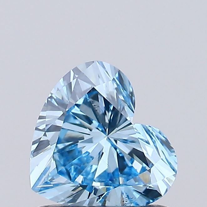 Heart Fancy Vivid Blue Lab-grown Diamond 0.71ct VS2 loose diamond