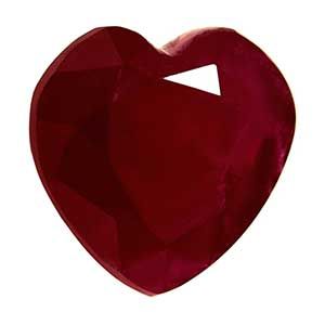 Heart Red Ruby 1.66ct loose gemstone