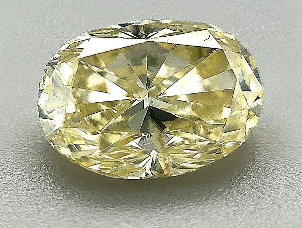 Oval Yellow Natural Diamond 2.25ct I1 loose diamond