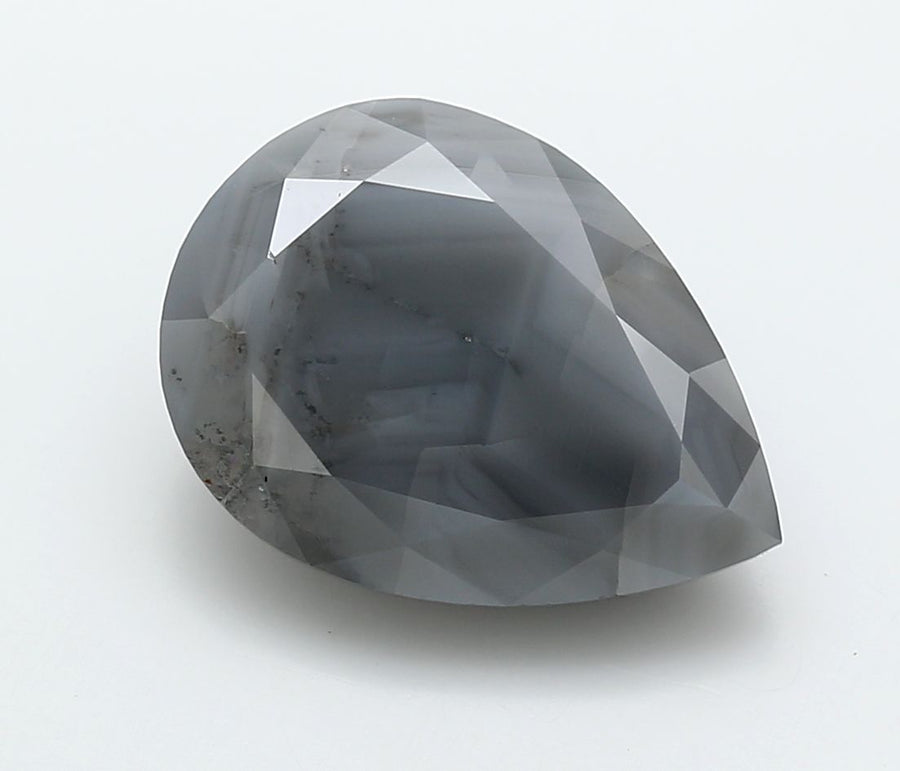 Pear Fancy Gray Natural Diamond 8.04ct I3 loose diamond