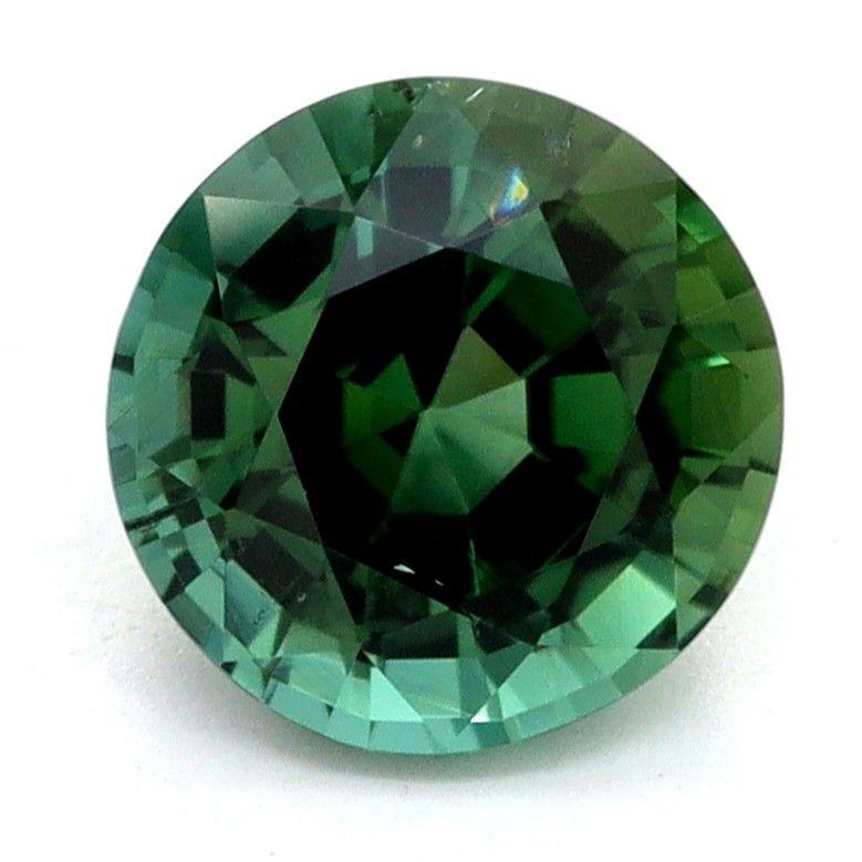 Round Green Tourmaline 0.94ct loose gemstone