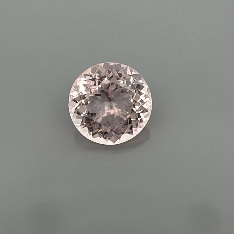 Round Pink Morganite 6.01ct loose gemstone