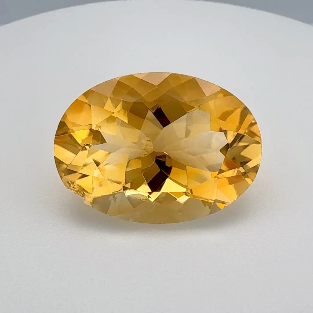 Oval Orange Citrine 11.105ct loose gemstone