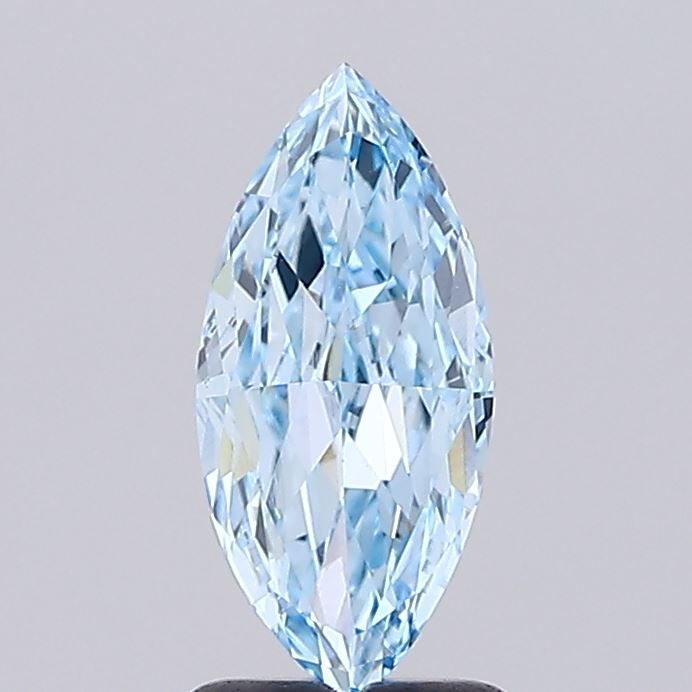 Marquise Fancy Vivid Blue Lab-grown Diamond 1.52ct VVS2 loose diamond