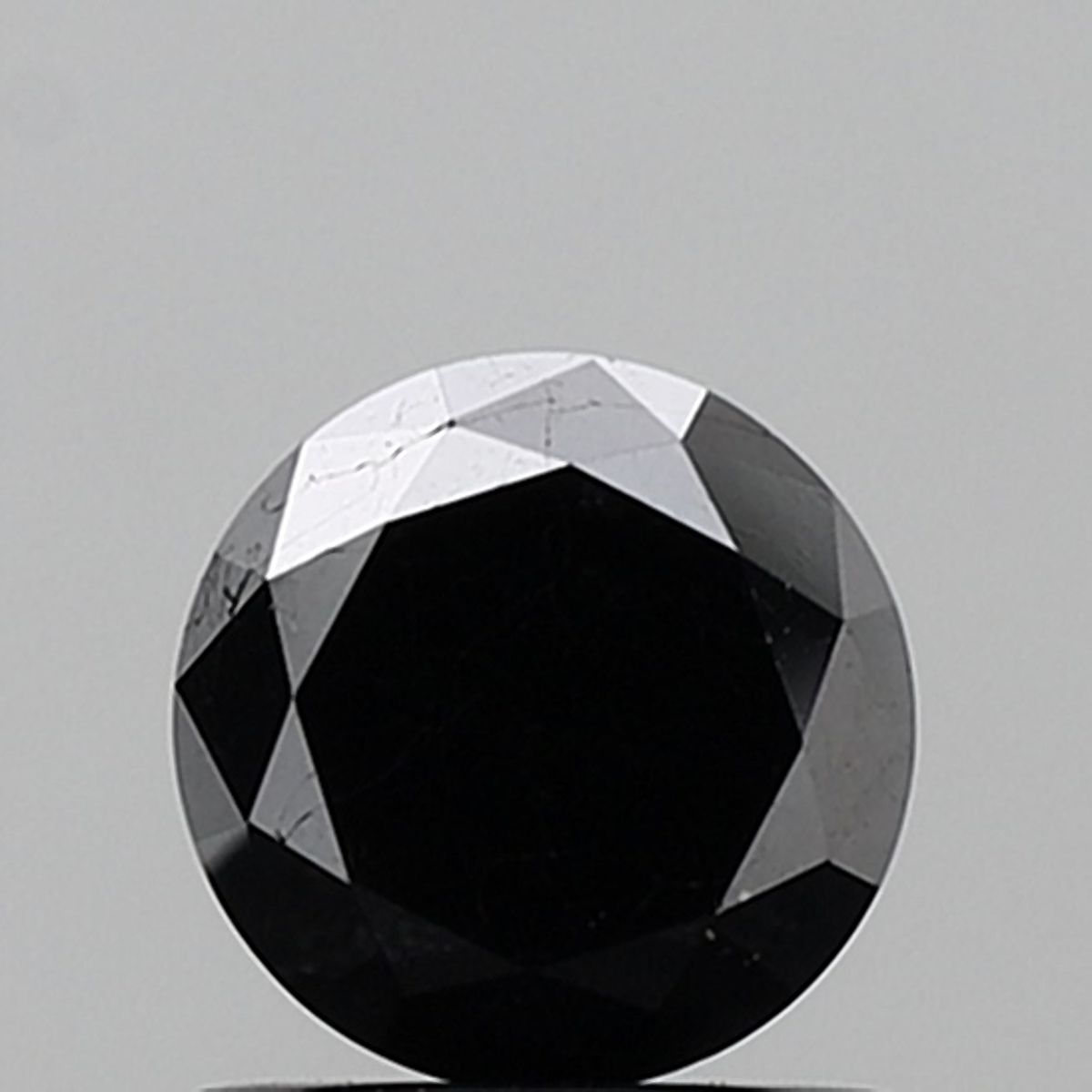Round Fancy Black Natural Diamond 1.23ct VS1 loose diamond