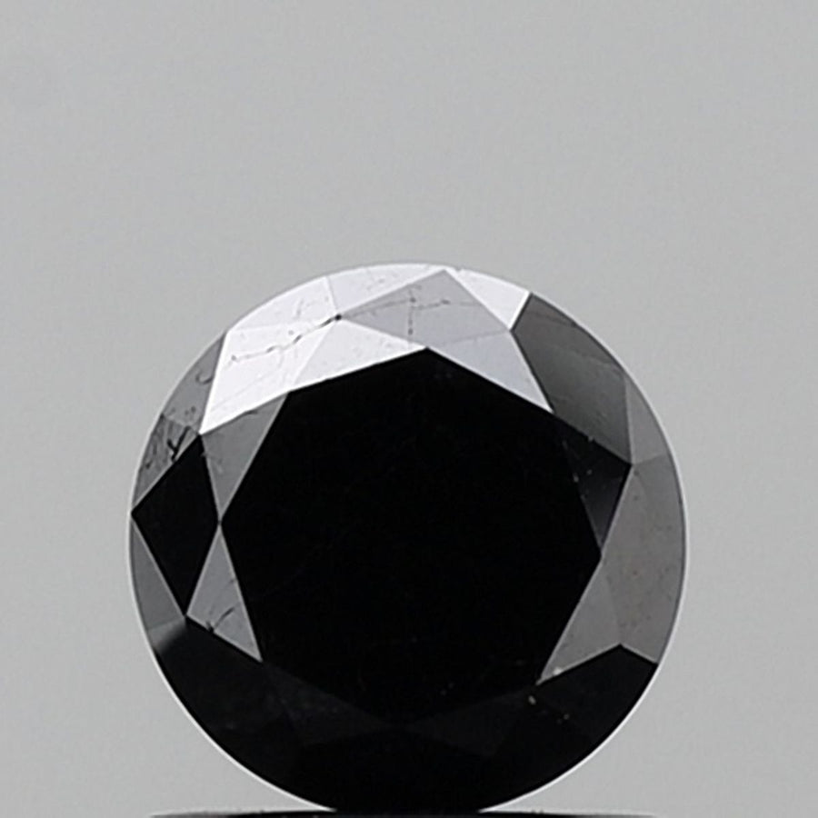 Round Fancy Black Natural Diamond 1.23ct VS1 loose diamond