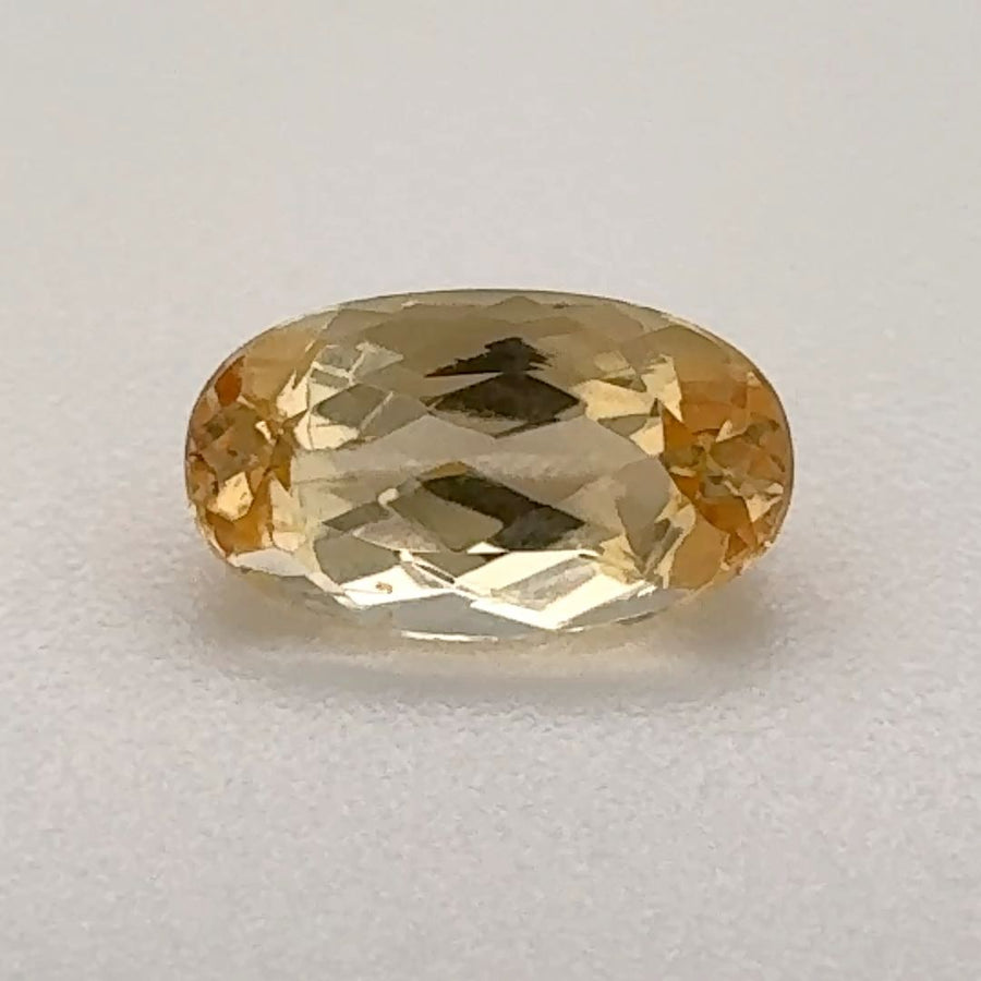 Oval Yellow Topaz 0.89ct loose gemstone