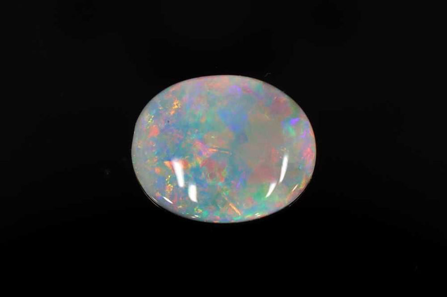 Oval Multi_color Opal 0.89ct loose gemstone