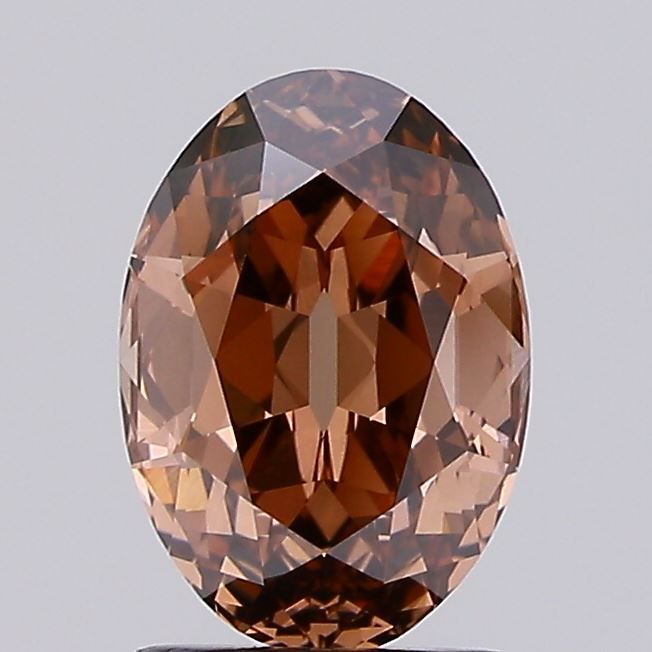 Oval Fancy Light Brown Lab-grown Diamond 2.07ct VVS2 loose diamond