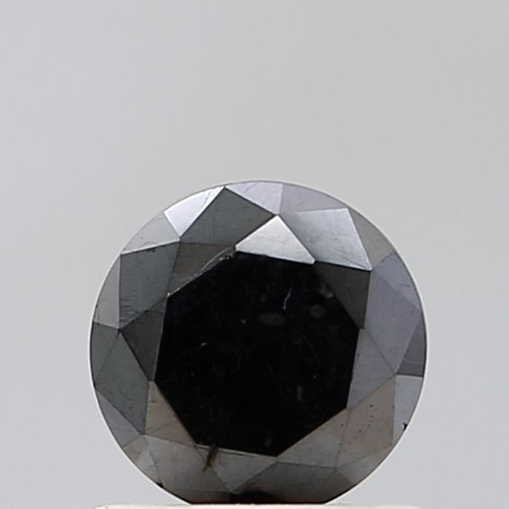 Round Fancy Black Natural Diamond 0.72ct VS1 loose diamond