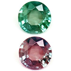 Round Green Alexandrite 0.14ct loose gemstone