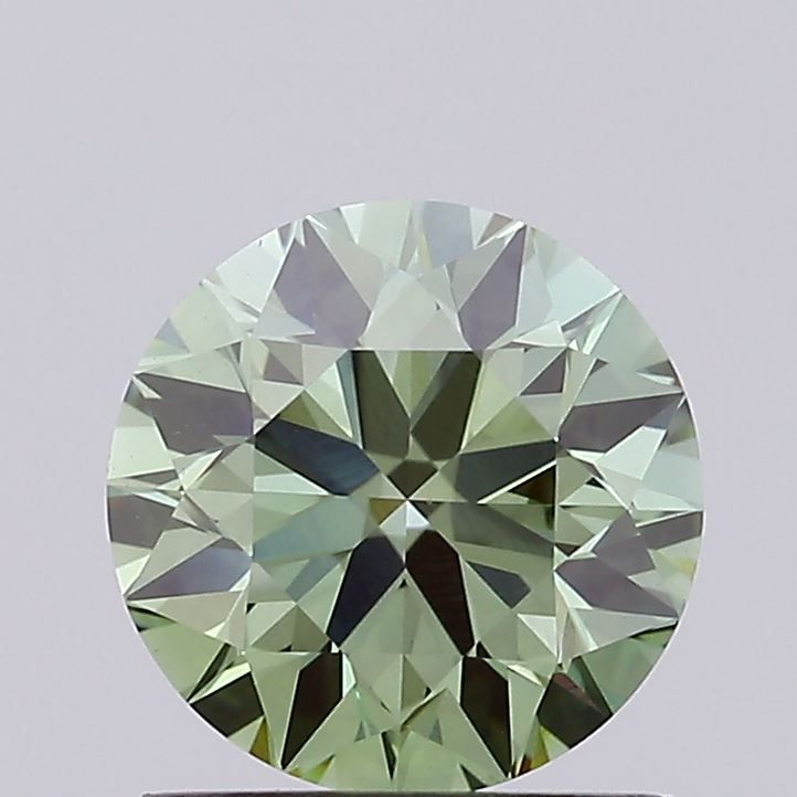 Round Fancy Vivid Green Lab-grown Diamond 1.24ct VS1 loose diamond