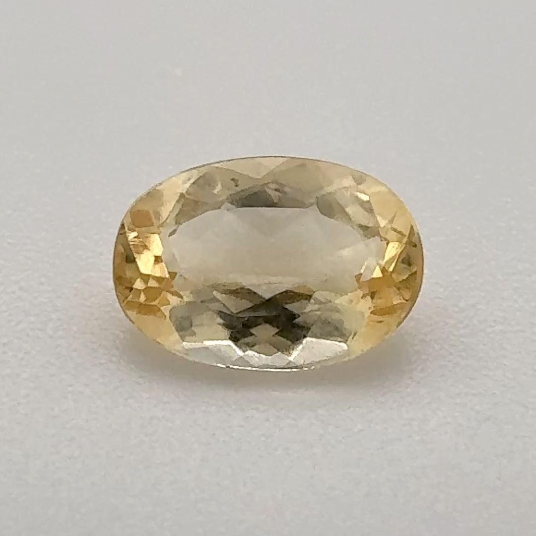 Oval Yellow Topaz 1.05ct loose gemstone