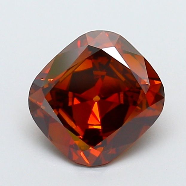 Cushion Fancy Brownish Orange Lab-grown Diamond 2.18ct VVS2 loose diamond