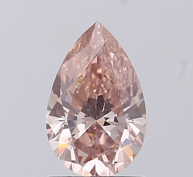 Pear Fancy Pinkish Brown Lab-grown Diamond 1ct VS2 loose diamond