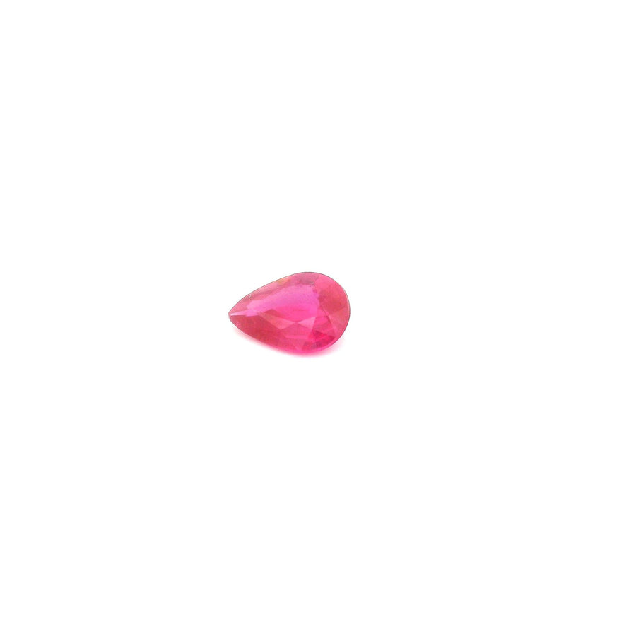 Pear Red Ruby 0.36ct loose gemstone