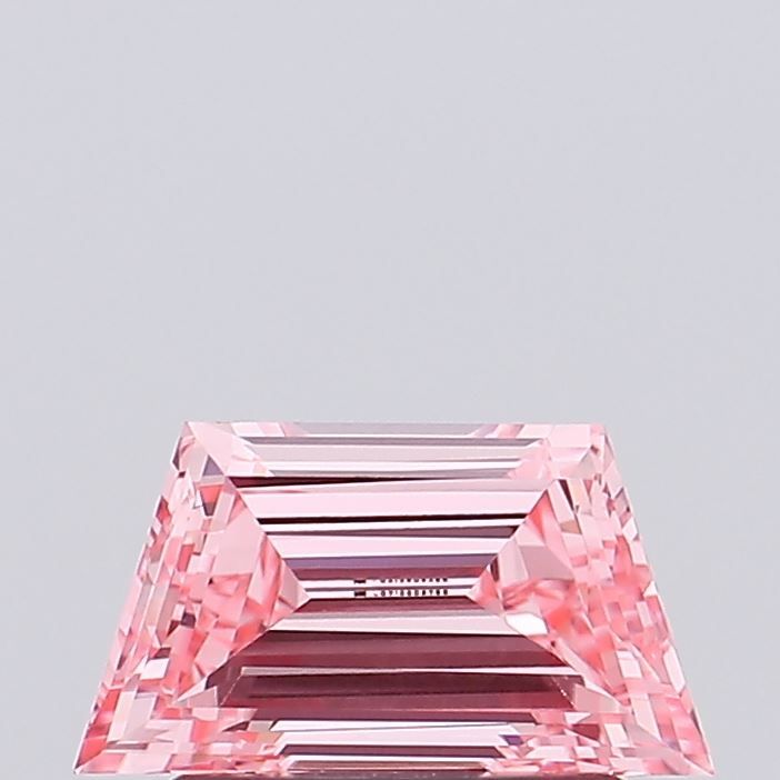 Trapezoid Fancy Vivid Pink Lab-grown Diamond 0.8ct VVS2 loose diamond