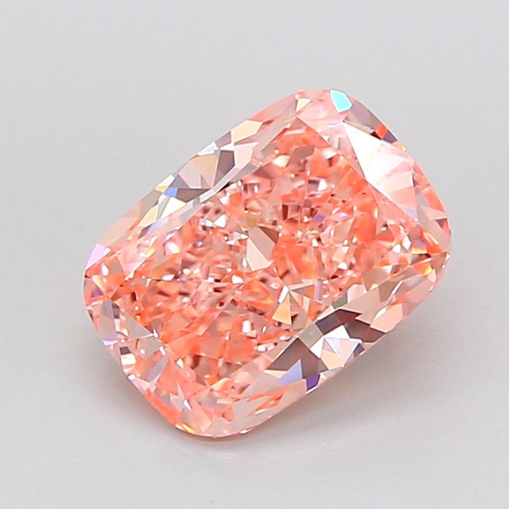 Cushion Fancy Intense Pinkish Orange Lab-grown Diamond 2.02ct VS1 loose diamond