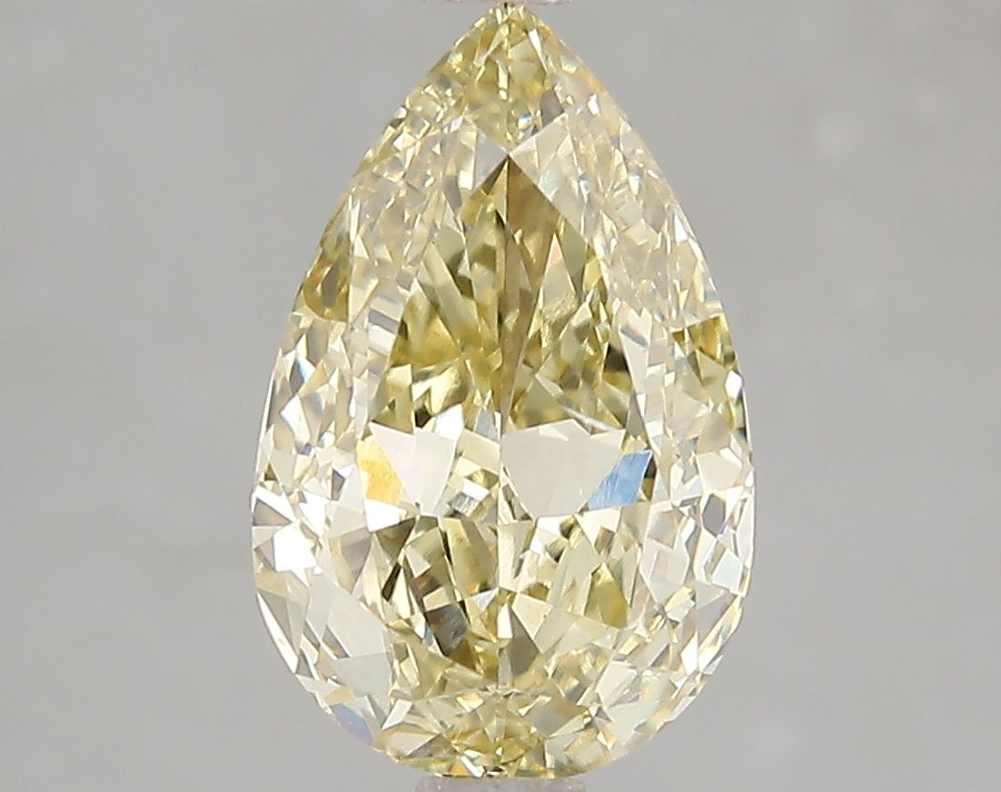Pear Fancy Yellow Lab-grown Diamond 3.01ct SI1 loose diamond