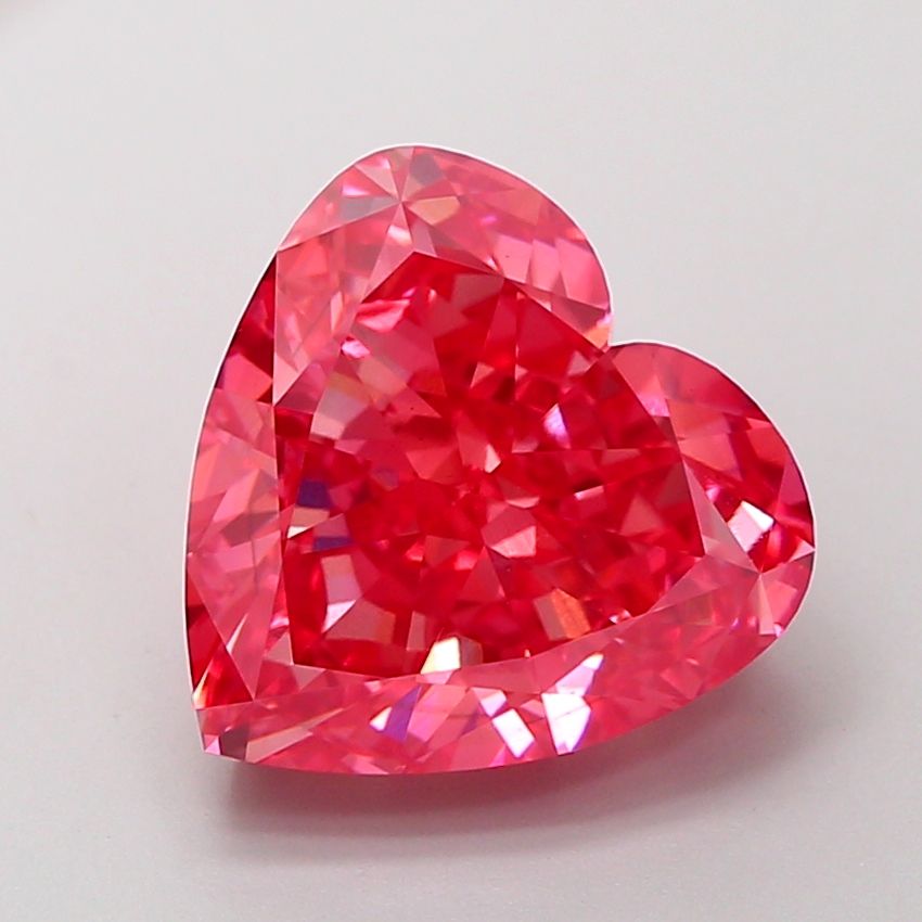 Heart Fancy Vivid Red Lab-grown Diamond 5.09ct VS2 loose diamond