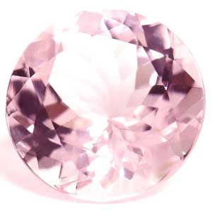 Round Pink Morganite 1.07ct loose gemstone