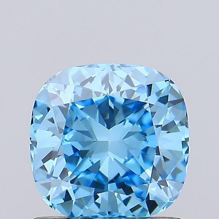 Cushion Fancy Vivid Blue Lab-grown Diamond 0.95ct VVS2 loose diamond