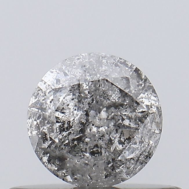 Round Salt And Pepper Natural Diamond 0.35ct I3 loose diamond