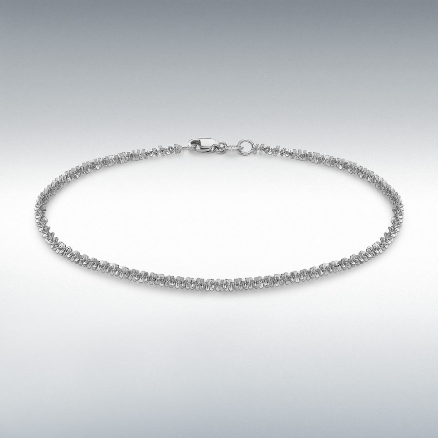 9ct White Gold 2.5mm Tocalle Bracelet