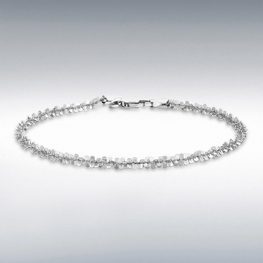 9ct White Gold Tocalle Chain Bracelet
