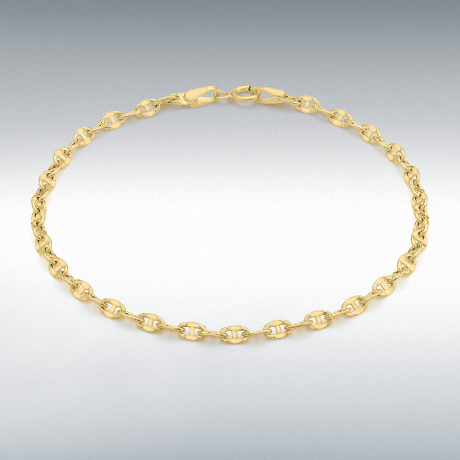 9ct Yellow Gold 2.7mm Rambo Chain Bracelet